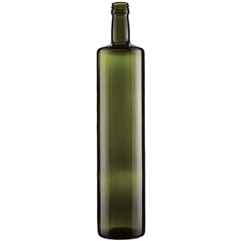 foto del prodotto bottiglia dorica cilindrica per olio verde capacit lt.0,75