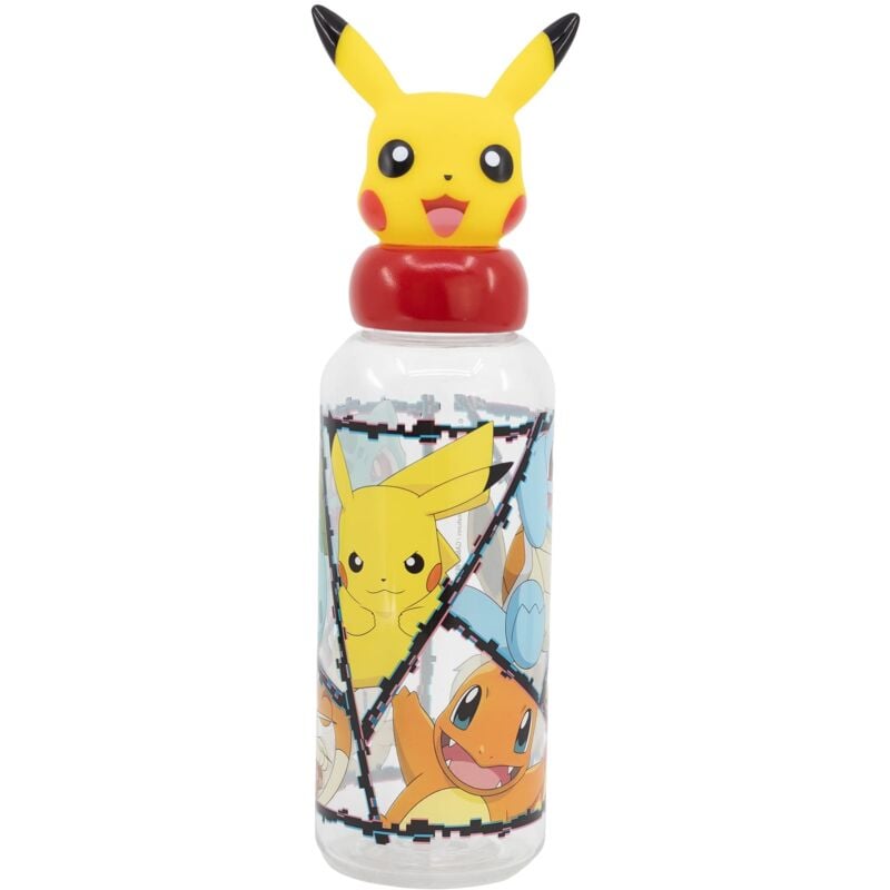 foto del prodotto bottiglia figurine 3d pokemon 560 ml stor