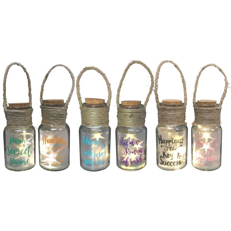 foto del prodotto bottiglia led stelle d.7xh14cm in diversi colori.