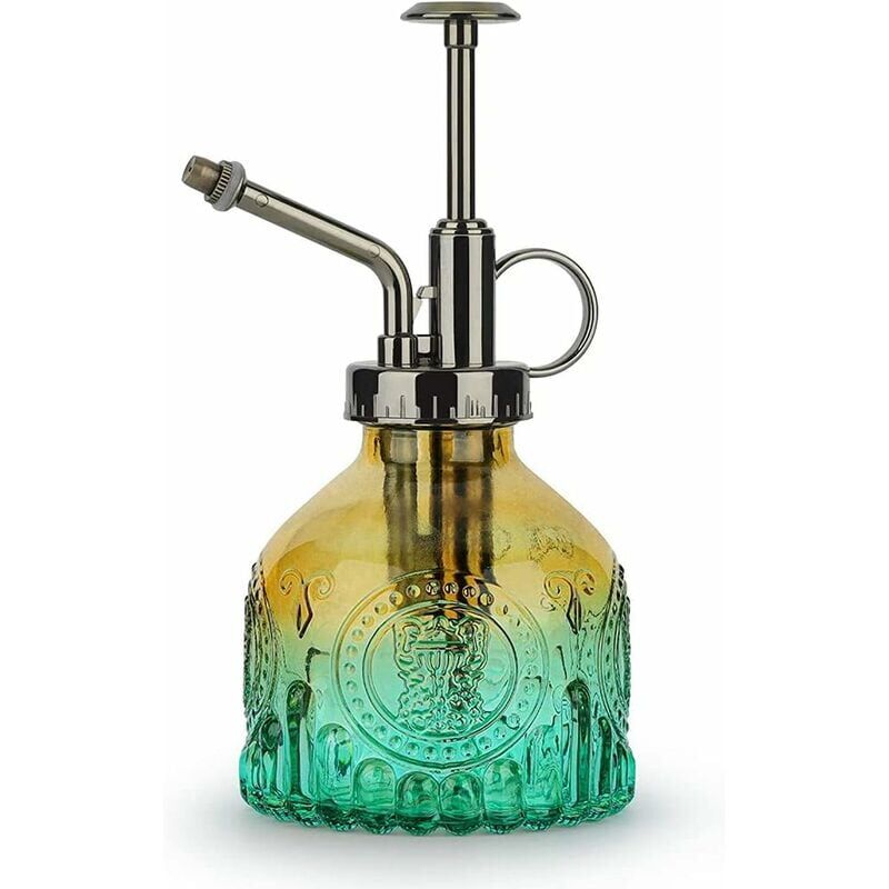 foto del prodotto bottiglia spray per annaffiare le piante in vetro, 200 ml retr con annaffiatoio a pompa superiore, irrigatore a spruzzo con una mano per piante da