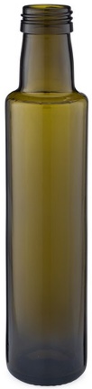 foto del prodotto bottiglia vetro tonda dorica 250 ml tappo a vite confezione da pezzi 48