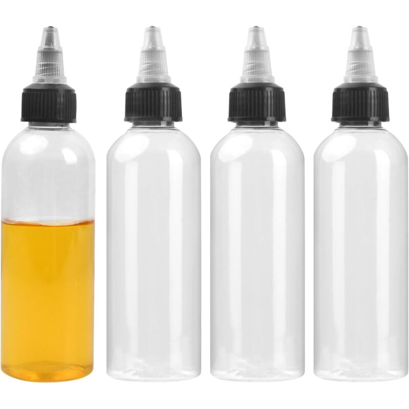 foto del prodotto bottiglie per salsa, bottigliette portatili in plastica per condimenti, senape, salsa piccante e olio d oliva 100 ml sollbry