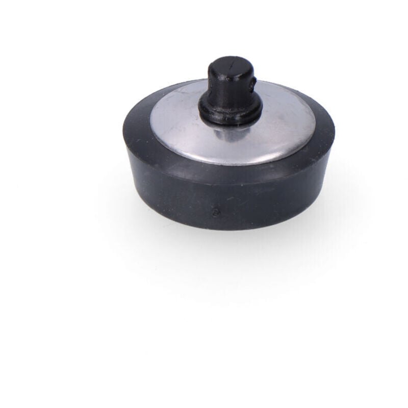 foto del prodotto bottone in gomma stampata 32mm nero sigillatura bagno