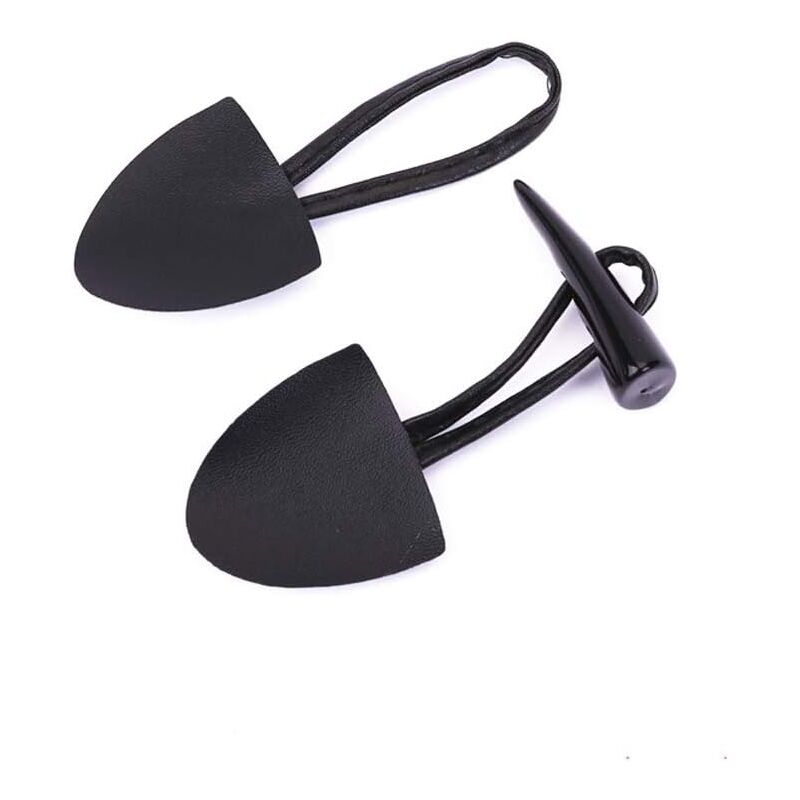 foto del prodotto bottoni da cucito in pelle pu con bottone in corno di resina nera per cappotti, mantelli, giacche e abbigliamento, kit di sostituzione, 6 set, neri