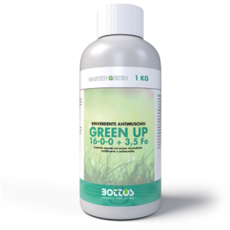 foto del prodotto bottos concime green up 1kg rinverdente e biostimolante con azoto e ferro