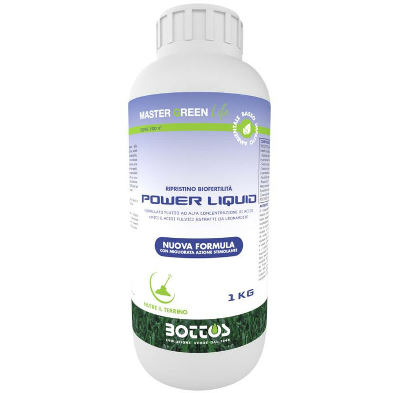 foto del prodotto bottos power liquid life 1 kg biostimolanti per prato