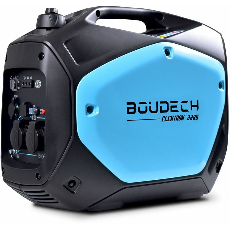 foto del prodotto boudech elektron 2200 generatore digitale ad inverter da 2kw 4hp con motore ohv 4 tempi gruppo elettrogeno a risparmio energetico da 2200w