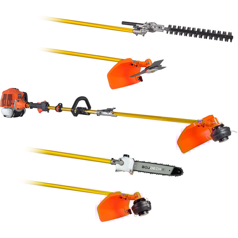 foto del prodotto boudech moster 620 decespugliatore a scoppio 62cc kit multifunzione 5 in 1 motosega tagliasiepi tagliabordi certificata ce