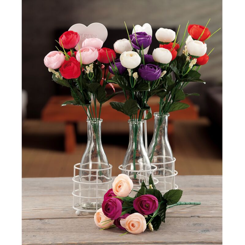 foto del prodotto bouquet 7 ranuncoli 32cm in diversi colori