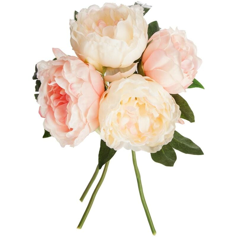foto del prodotto bouquet di 4 peonie artificiali rosa h30cm atmosphera cr ateur d int rieur