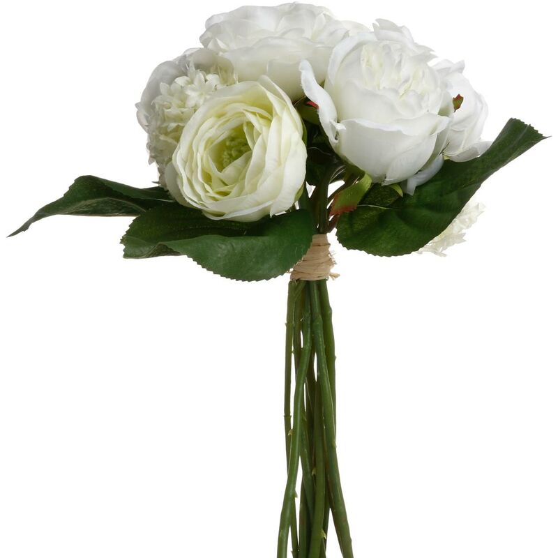 foto del prodotto bouquet di fiori artificiali bianchi h30cm atmosphera cr ateur d int rieur