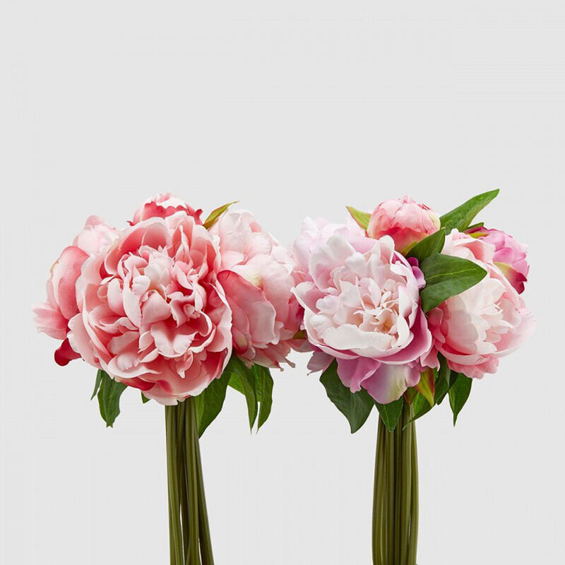foto del prodotto bouquet di peonie con boccioli 1 pezzo olis rosa 25cm assortito edg