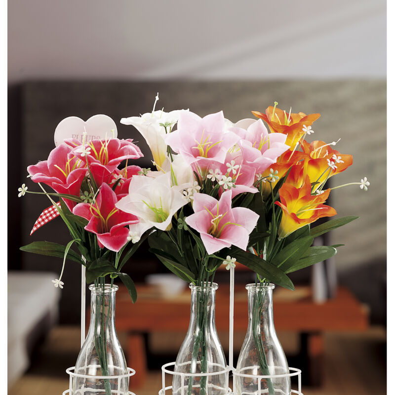 foto del prodotto bouquet gigli 5fiori ass4col cm40