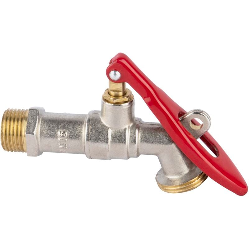 foto del prodotto boutt - 8178225 ropc20 - rubinetto a sfera 1 4. 15 x 21, linguetta richiudibile 20 x 27, argento argent