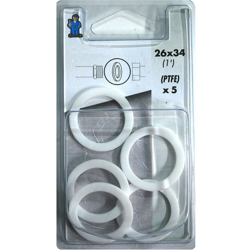 foto del prodotto boutt boutt 1381844 ptfe26 set di 5 guarnizioni ptfe, 26 x 34