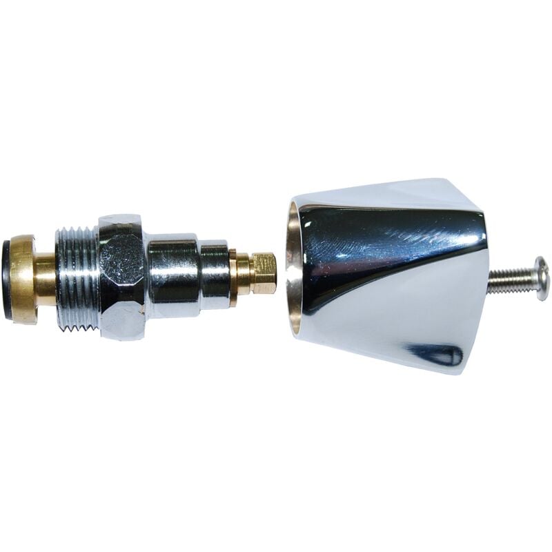 foto del prodotto boutt boutt 3179456 tclp21 testa per rubinetto con manopola, 17 x 150, altezza 16 32 mm, cromata