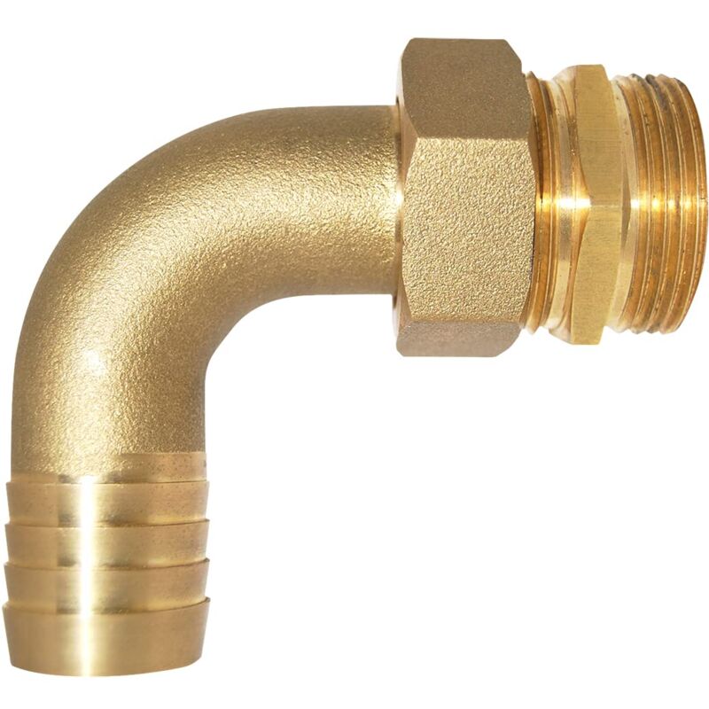 foto del prodotto boutt rc30 raccordo a gomito in ottone, uscita della pompa, 33 x 42, per tubi 30, colore oro