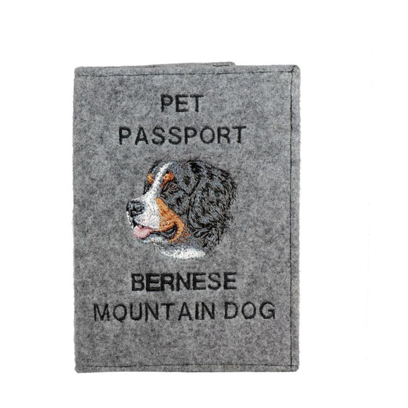 foto del prodotto bovaro bernese portapassaporto per cani, portadocumenti, regalo per viaggiatori di art dog