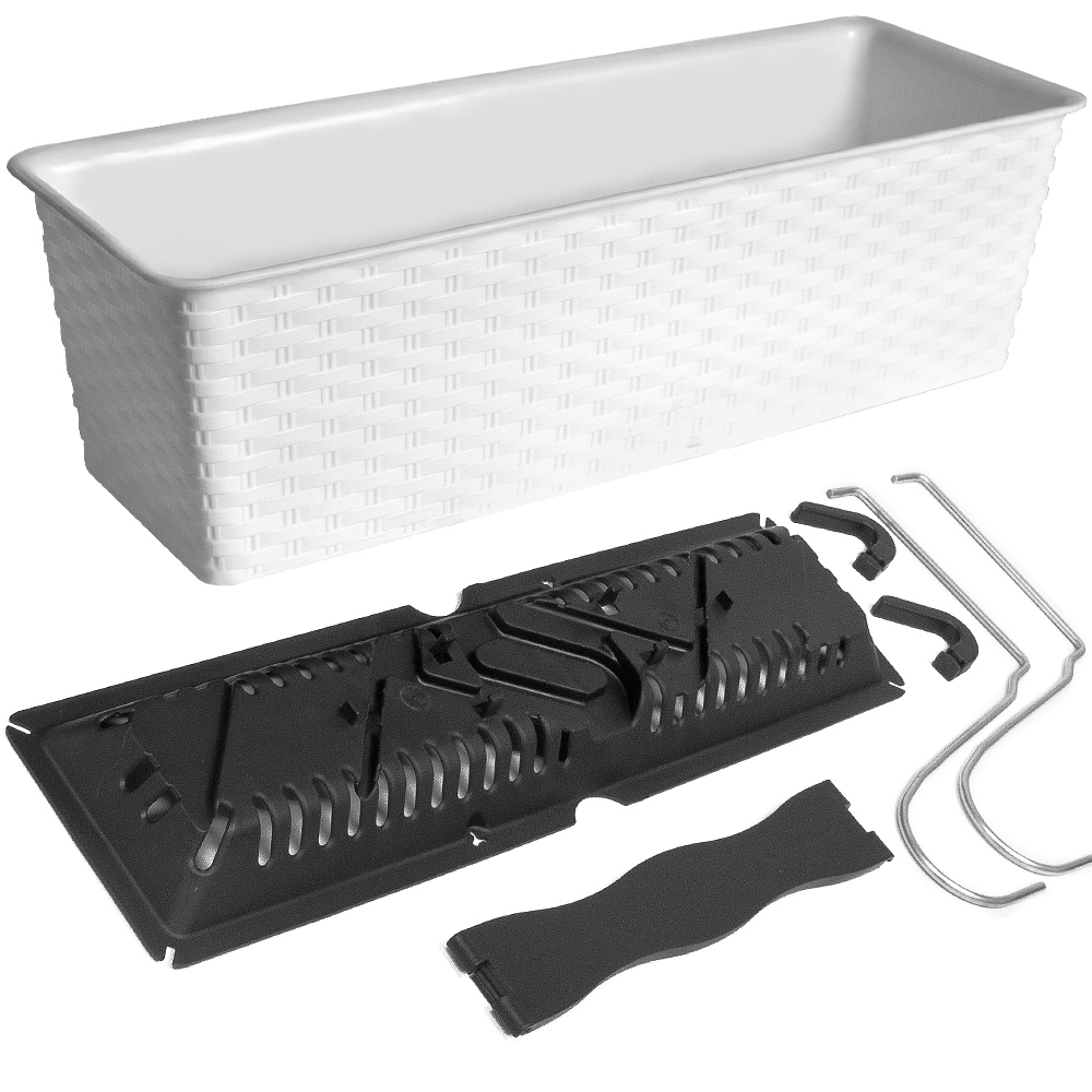 foto del prodotto box balcone bianco 49x16x17,5cm