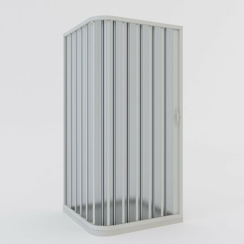 foto del prodotto box cabina doccia a soffietto in pvc cm h 185 con apertura laterale mod. aster 90x90 cm
