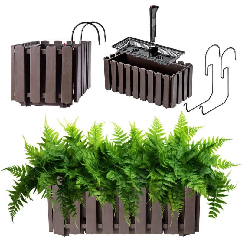 foto del prodotto box da balcone kadax 38 cm 2 maniglie marrone