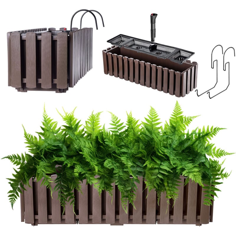 foto del prodotto box da balcone kadax 58 cm 2 maniglie marrone