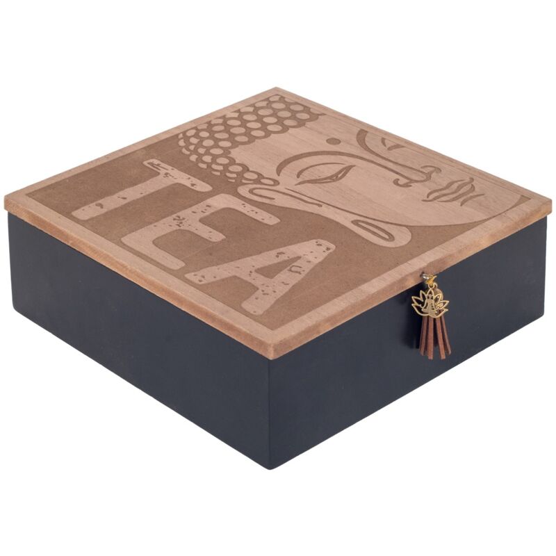 foto del prodotto box da cucina organizzatore di t da t marrone 20x20x7cm 29874 signes grimalt