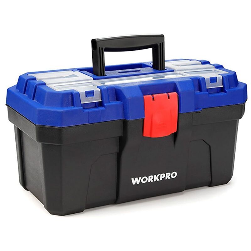 foto del prodotto box de utensili de plastica con chiusura de metallo 410 de 15,6 x 23 x 23 x 23 in. - workpro