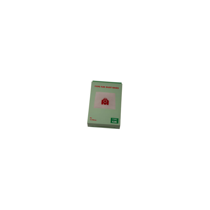 foto del prodotto box di 4 sacchetti di polvere sintetica fjm compatibili per il aspirapolvere aspirapolvere komptibel 9917710