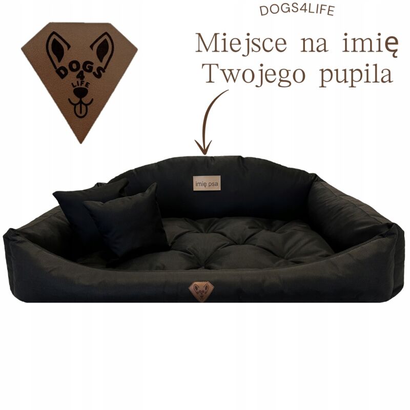 foto del prodotto box divano letto 100x75 dogs4life per un cane nome cane personalizzato