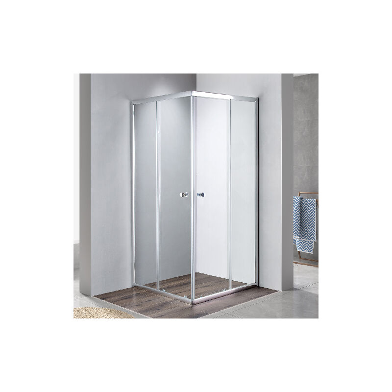 foto del prodotto box doccia 2 lati in cristallo cm 70x90