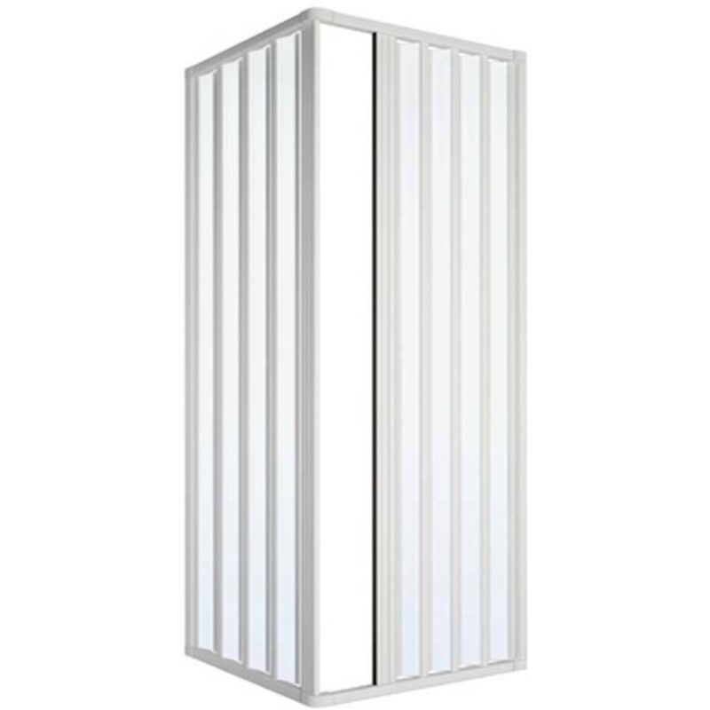 foto del prodotto box doccia 2 lati soffietto riducibile modello loris lux misura cm 80 x 120