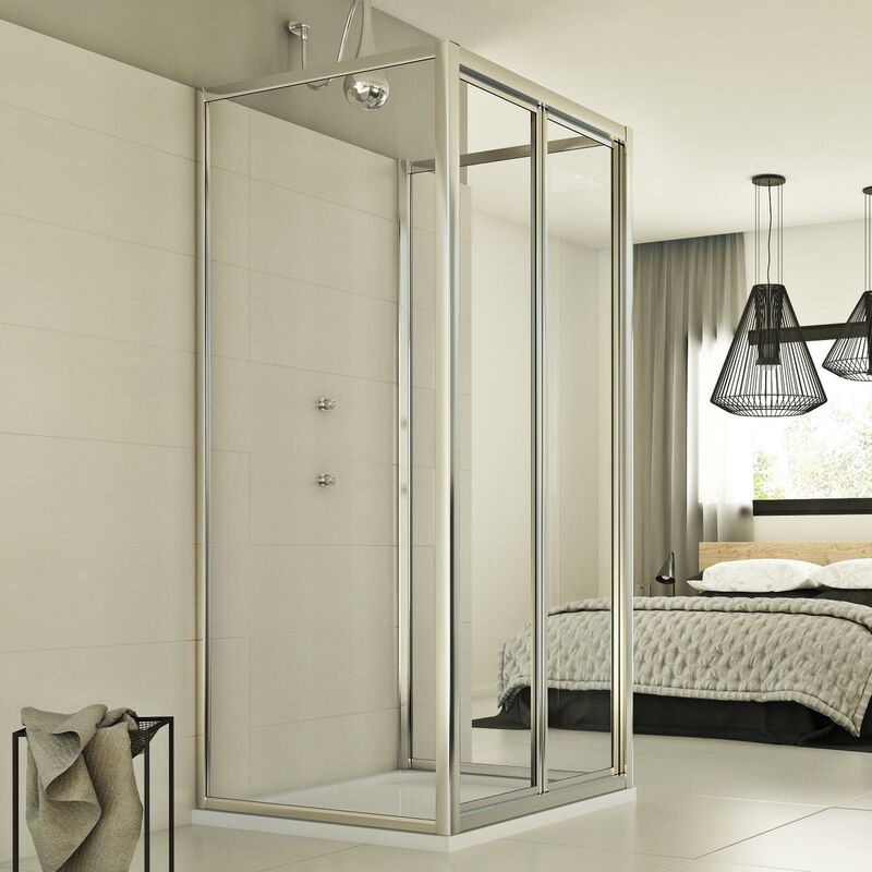 foto del prodotto box doccia 3 lati a libro h 198 mod. urban trio p 75x90x75 cm