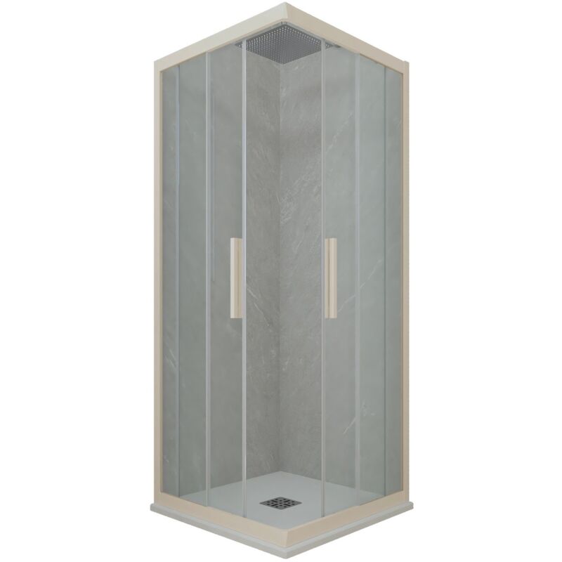 foto del prodotto box doccia 70x100 angolare scorrevole champagne h 200 kolors