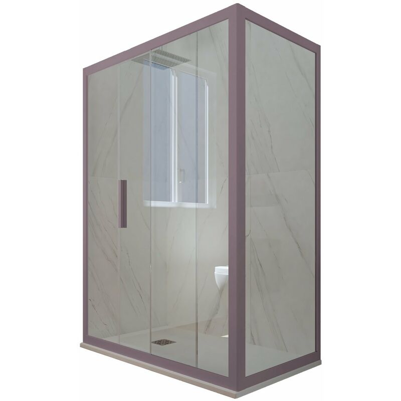 foto del prodotto box doccia 70x120 1 anta scorrevole h 200 lavanda deco duo