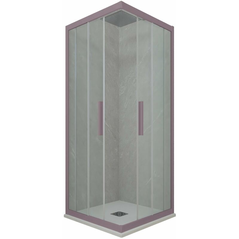foto del prodotto box doccia 70x70 angolare scorrevole lavanda h 200 kolors