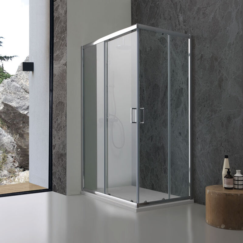 foto del prodotto box doccia 70x70 cristallo trasparente 6 mm