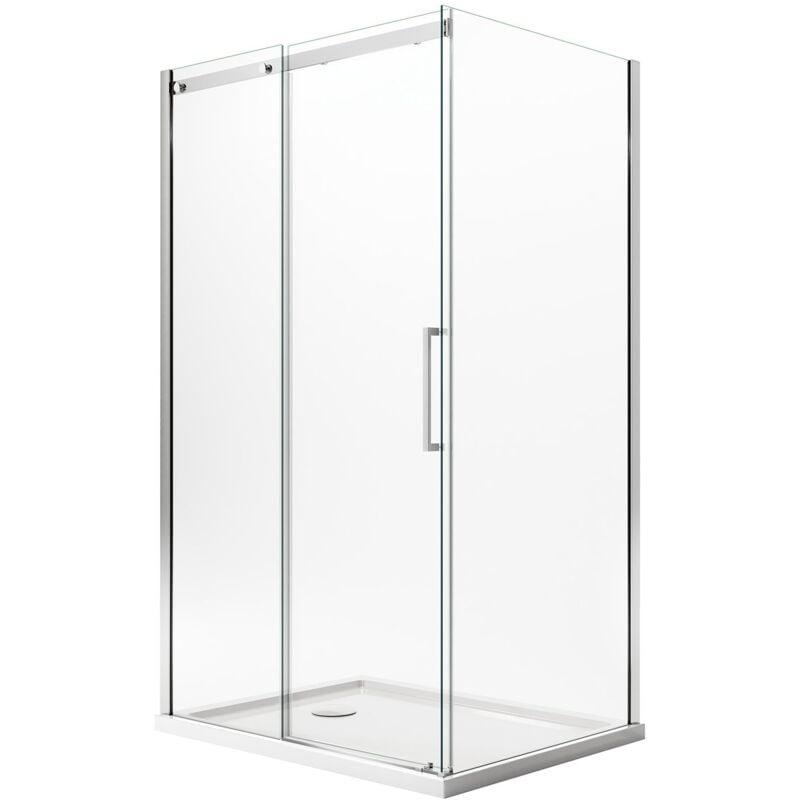 foto del prodotto box doccia 75x140cm h200 vetro trasparente 8mm versione sinistra con easyclean mod. prime duo 1 anta
