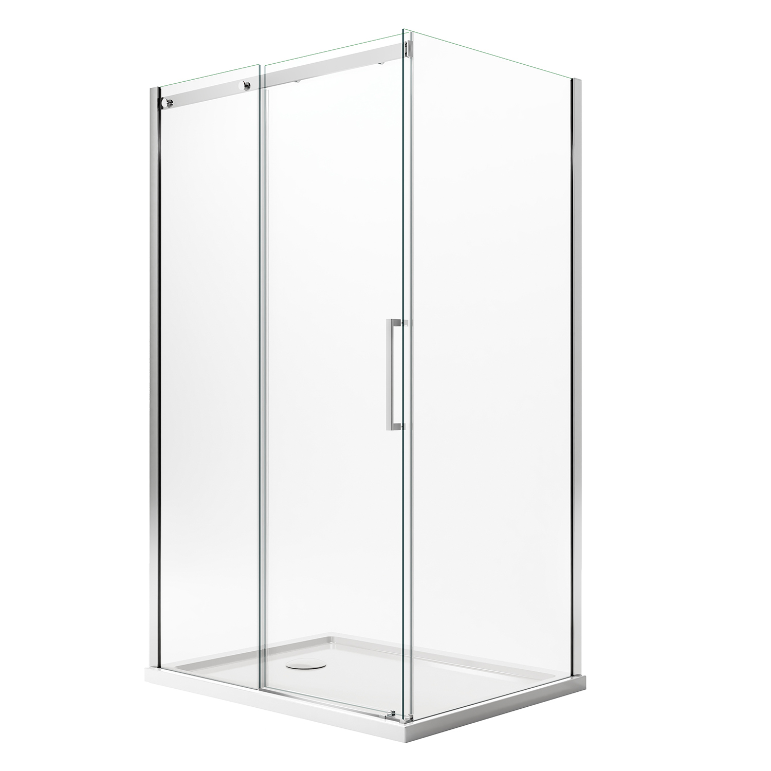 foto del prodotto box doccia 75x150cm h200 vetro trasparente 8mm versione sinistra con easyclean mod. prime duo 1 anta