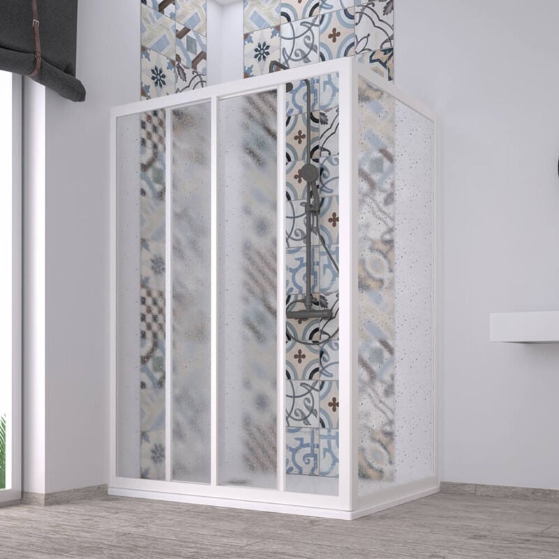 foto del prodotto box doccia 80x140 acril con porta scorrevole e parete fissa