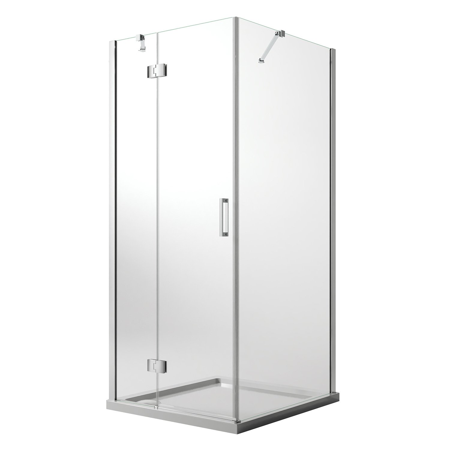 foto del prodotto box doccia 80x75 cm h190 trasparente con easyclean mod. flip anta fisso