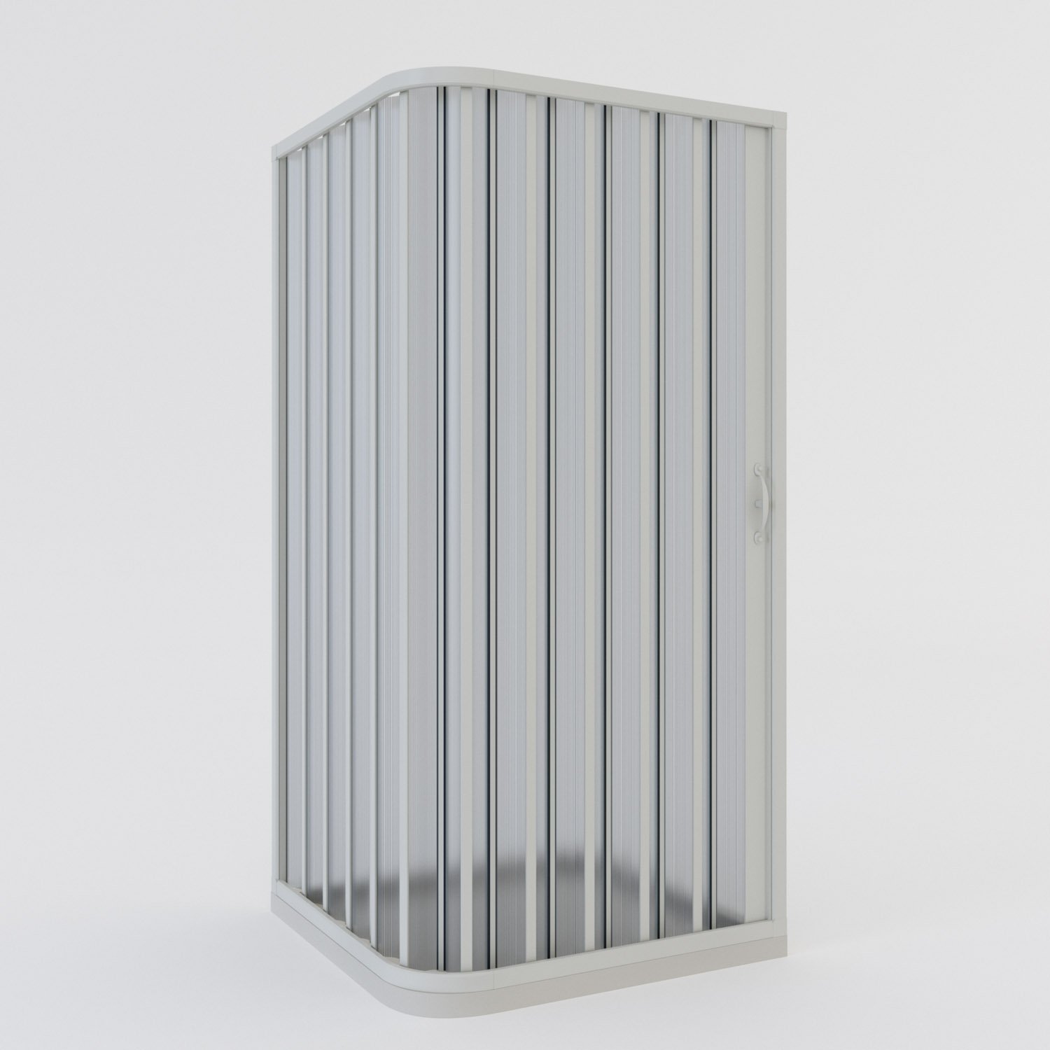 foto del prodotto box doccia a soffietto in pvc 80x120 cm h 185 mod. aster con apertura laterale