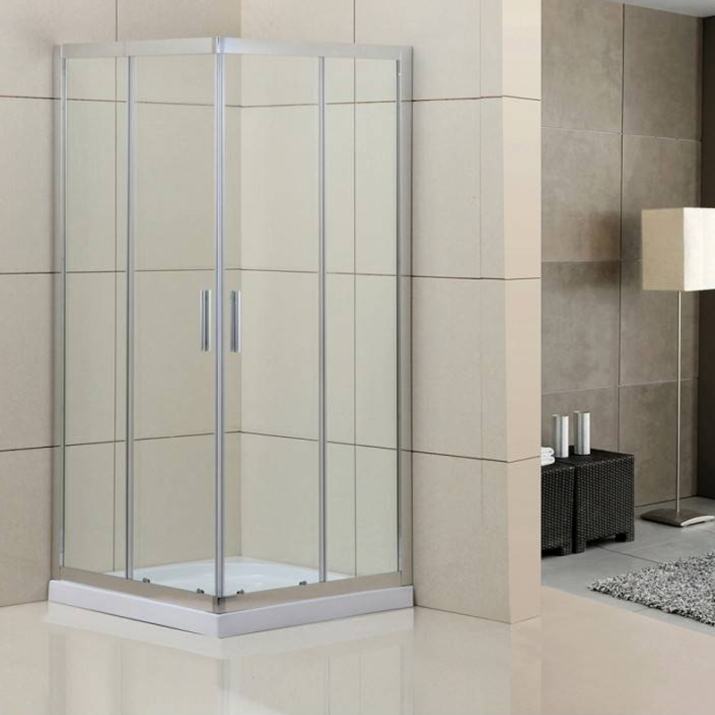 foto del prodotto box doccia ad incastro serie bergamo 80 x 80 cm cristallo 6 mm