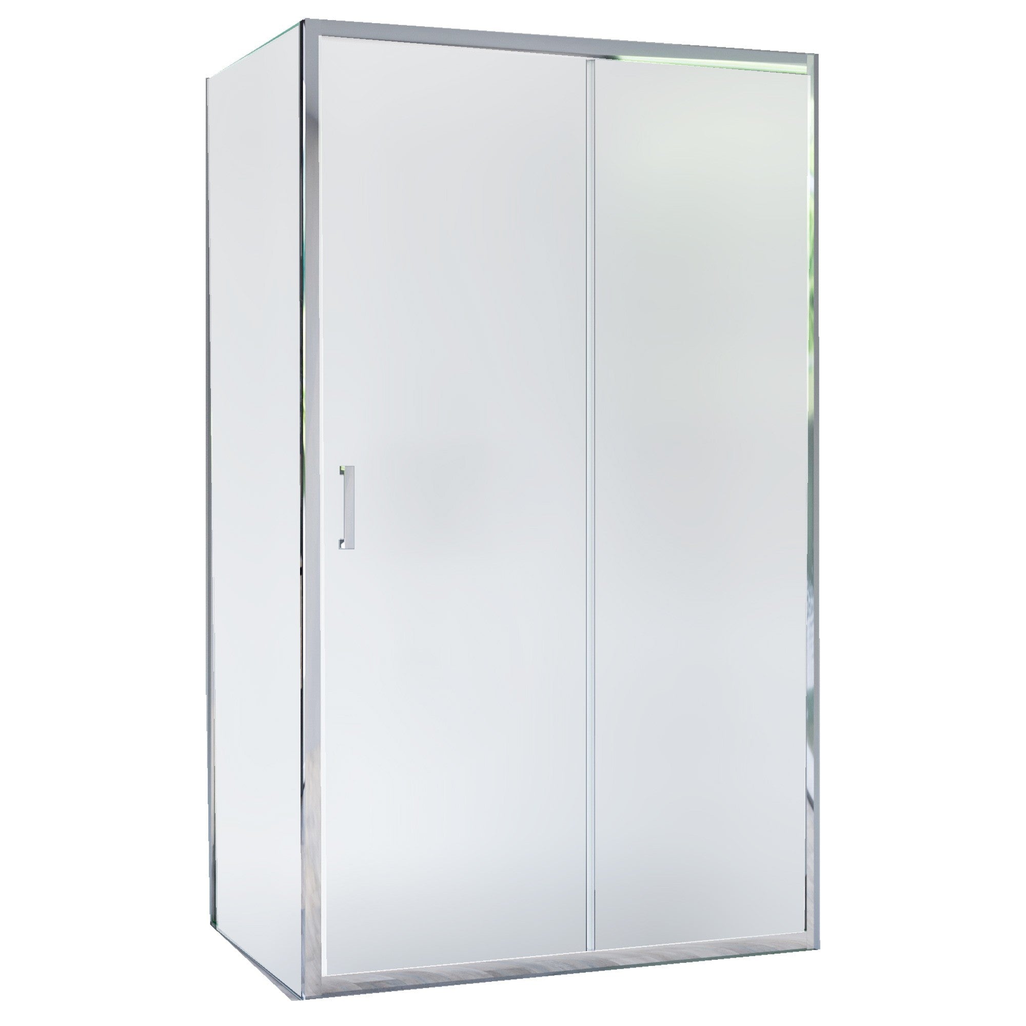 foto del prodotto box doccia angolare 70x110 cm 1 anta scorrevole in cristallo opaco 6mm h195 bonussi tosca