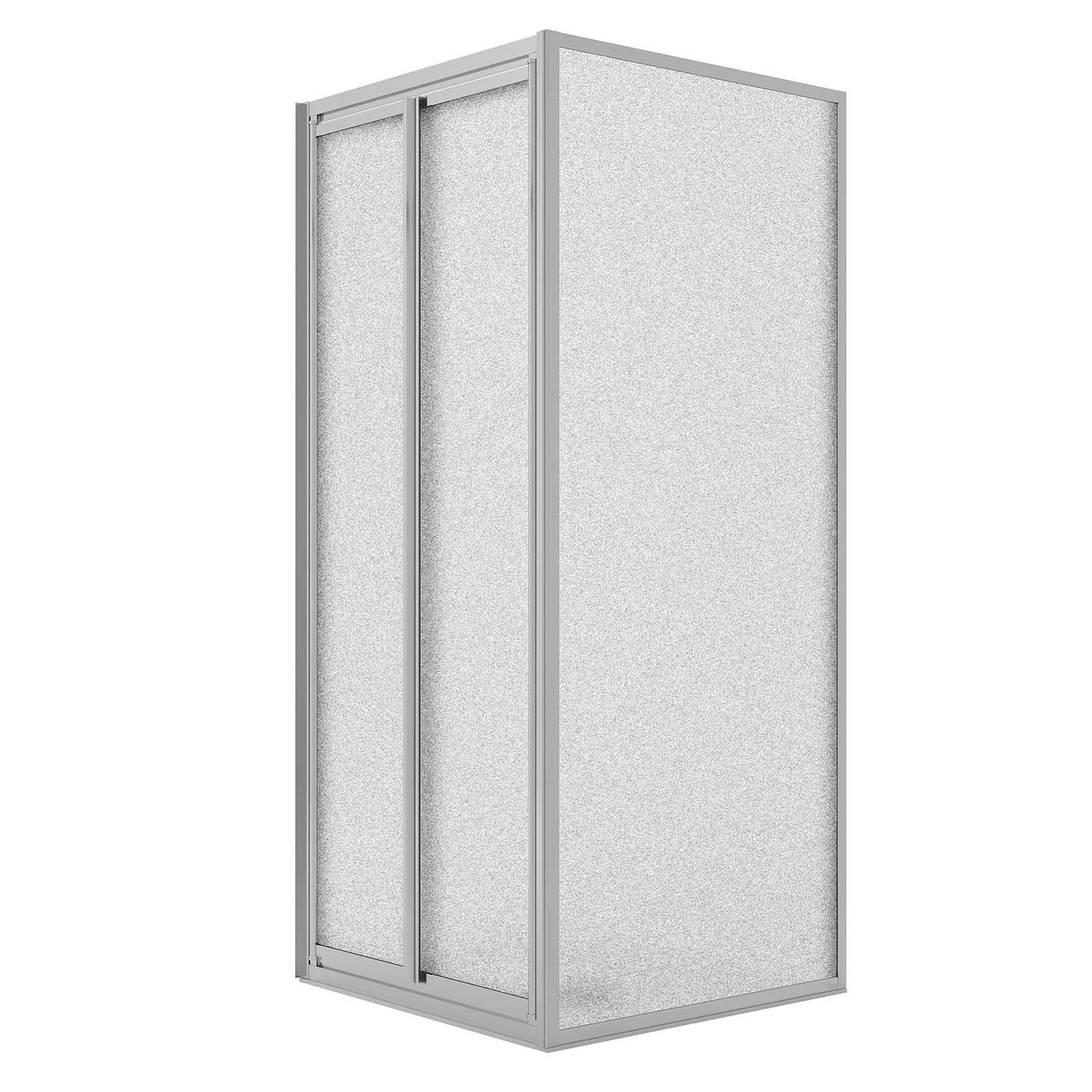 foto del prodotto box doccia angolare 70x70cm h198 cristallo stampato c fisso saloon 2 ante battente 70 mod. west