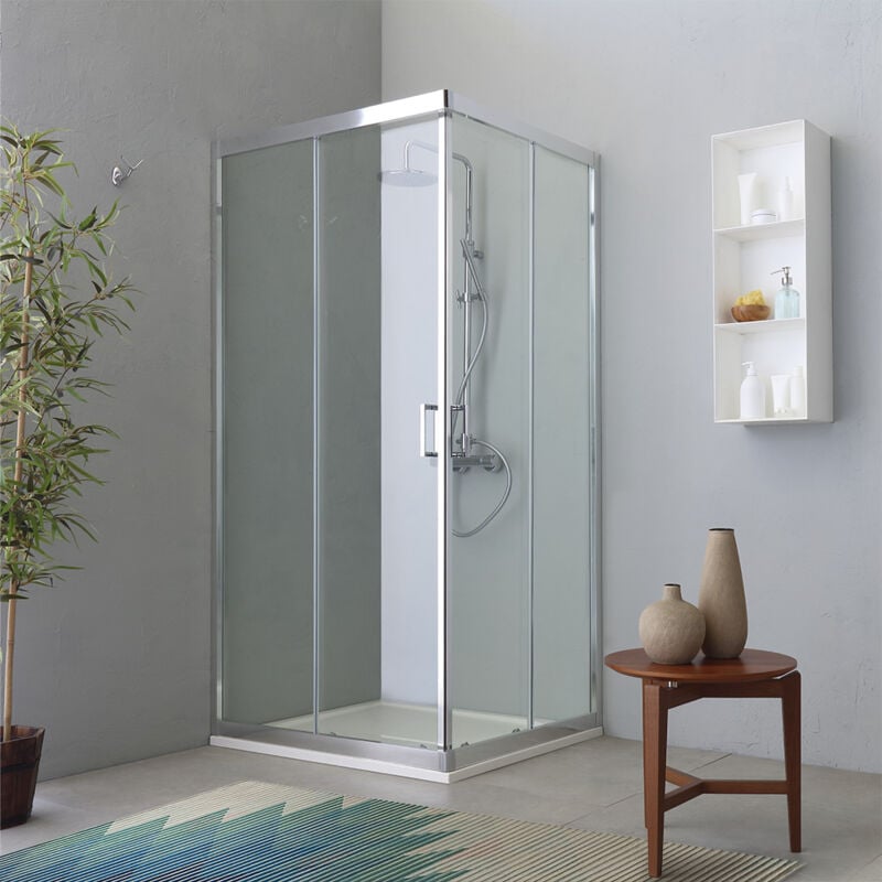 foto del prodotto box doccia angolare 70x90 reversibile cristallo