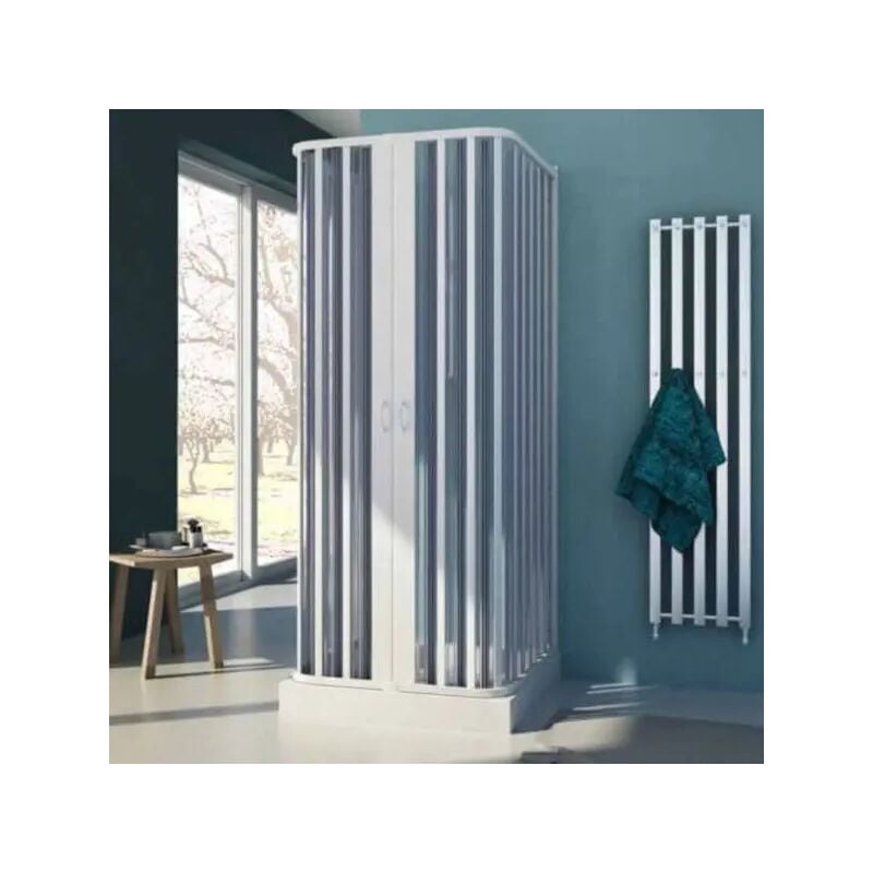foto del prodotto box doccia angolare in pvc modello colibri delta plus h.188 cm 100 80 x 100 80 x 100 80 forte