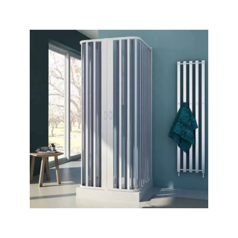 foto del prodotto box doccia angolare in pvc modello colibri delta plus h.188 cm 80 60 x 90 70 x 80 60 forte