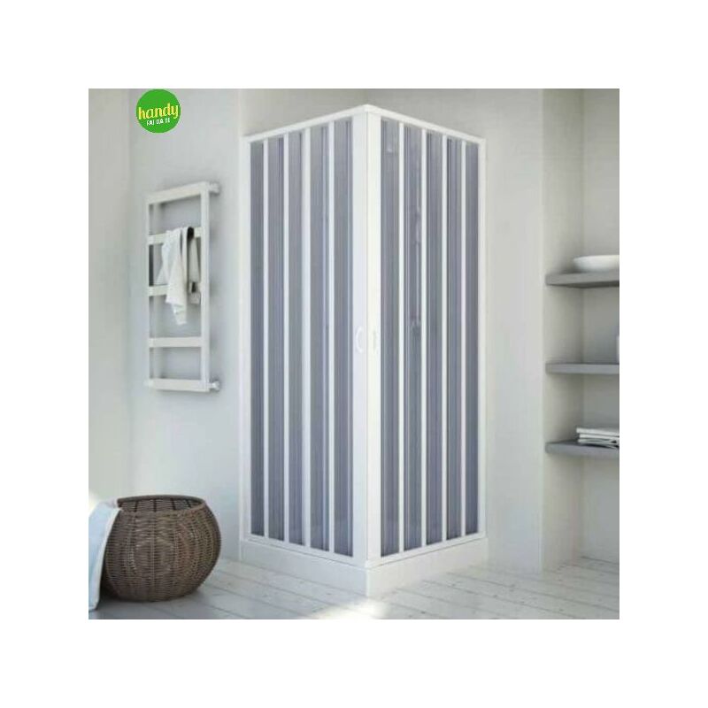 foto del prodotto box doccia angolare in pvc modello colibri kappa plus h.188 cm 75 55 x 90 70 spazio ingresso max 79 cm forte