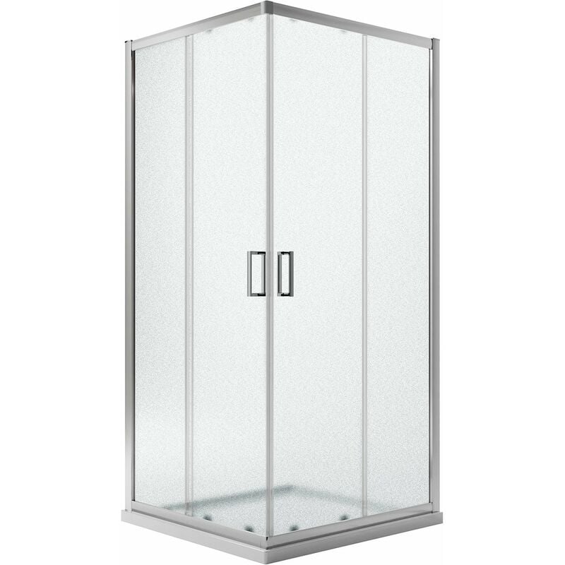 foto del prodotto box doccia angolare stampato h 198 mod. ready 75x90 cm rettangolare